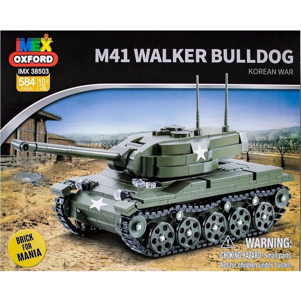 IMEX Oxford M41 Walker Bulldog U.S. Light Tank Brick Building Set (584pc)